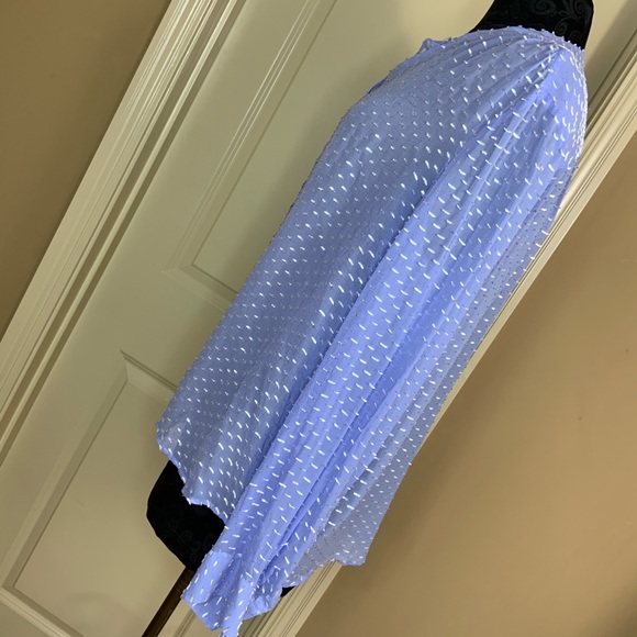J Crew Top Silk Sheer Lavender Button Size 14T #L1 - Picture 3 of 6